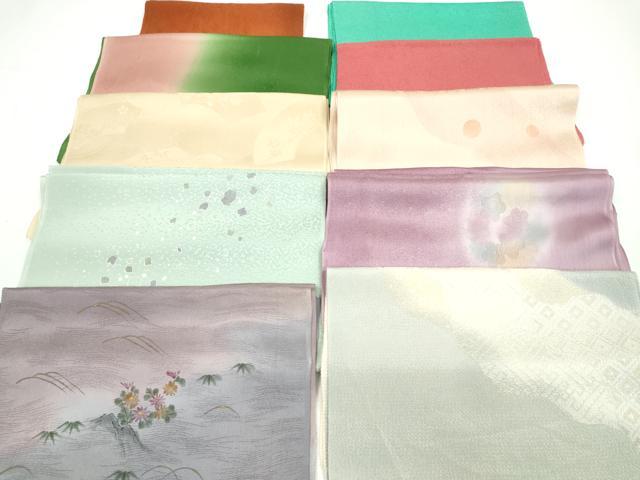 平和屋着物★和装小物　帯揚げ10枚セット　正絹　逸品　CABA9314ju