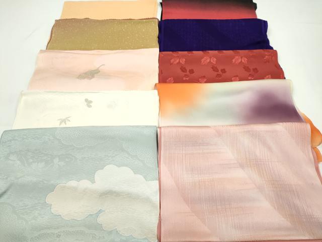 平和屋着物★和装小物　帯揚げ10枚セット　正絹　逸品　CABA9322ju