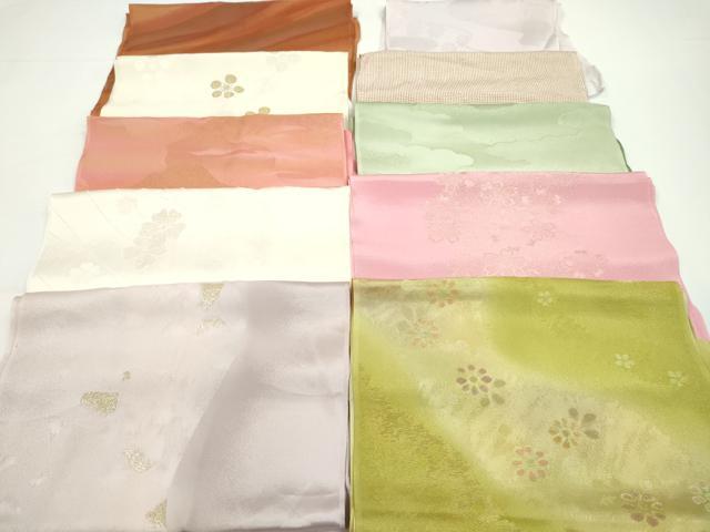 平和屋着物★和装小物　帯揚げ10枚セット　丹後ちりめん　正絹　逸品　CABA9326ju
