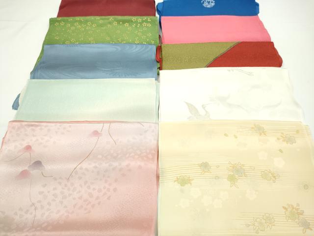 平和屋着物★和装小物　帯揚げ10枚セット　正絹　逸品　CABA9336ju