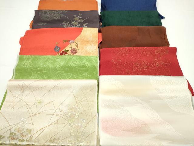 平和屋着物★和装小物　帯揚げ10枚セット　正絹　逸品　CABA9341ju