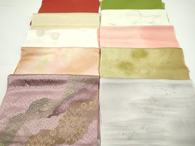 平和屋着物★和装小物　帯揚げ10枚セット　丹後ちりめん　正絹　逸品　CABA9343ju