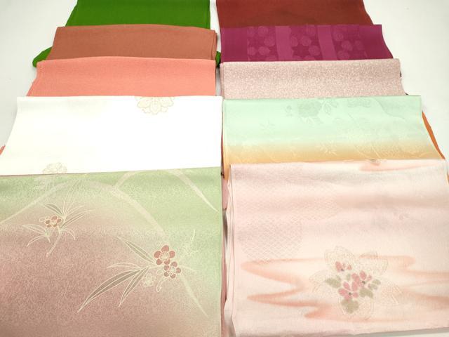 平和屋着物★和装小物　帯揚げ10枚セット　丹後ちりめん　本金糸　正絹　逸品　CABA9433ju