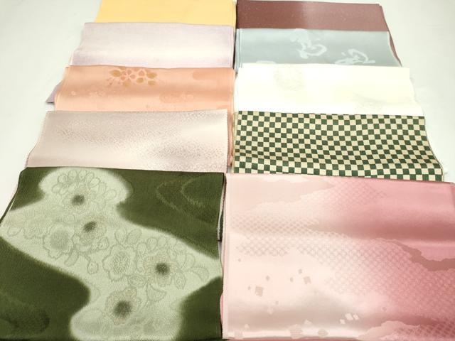 平和屋着物★和装小物　帯揚げ10枚セット　正絹　逸品　CABA9434ju