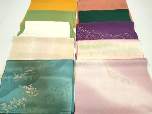 平和屋着物★和装小物　帯揚げ10枚セット　丹後ちりめん　正絹　逸品　CABA9435ju