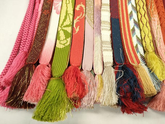 平和屋着物○和装小物 帯締め20本セット 高麗組 浮き目絡み 唐組 笹浪