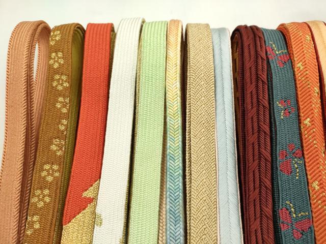 平和屋着物●和装小物　帯締め20本セット　高麗組　冠組　礼装用　大和組　丸源氏組　金糸　未使用あり　逸品　CABA9582ju