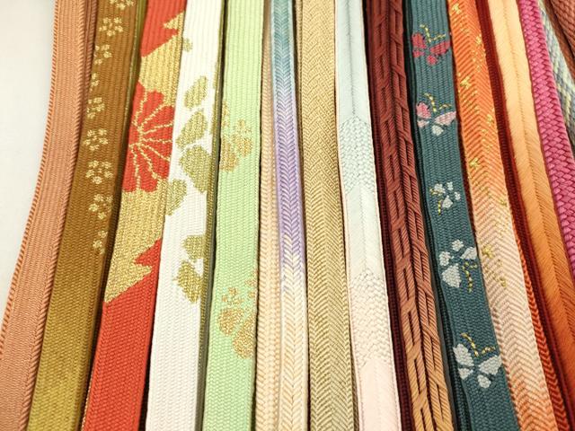 平和屋着物●和装小物　帯締め20本セット　高麗組　冠組　礼装用　大和組　丸源氏組　金糸　未使用あり　逸品　CABA9582ju