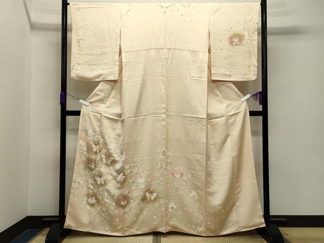 平和屋着物●訪問着　宝尽くし舞蝶文　蛍暈し　金彩　正絹　逸品　CABA9640gh