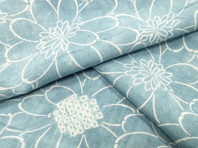 平和屋着物●上質な小紋　紬地　絞り　花尽し文　正絹　逸品　CABA9759gh