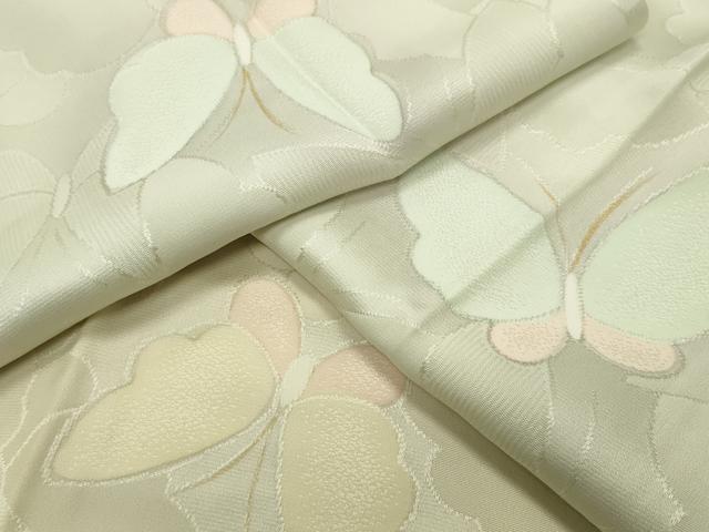 平和屋着物●長襦袢　無双仕立て　舞蝶文　金彩　正絹　逸品　CABA9770gh