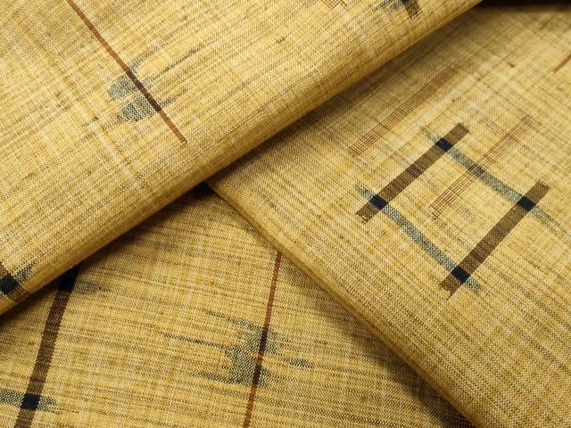 平和屋着物●男性　紬　トゥイグワー　正絹　逸品　CABA9840gh