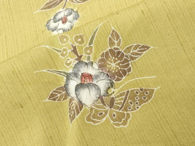 平和屋着物○上質な小紋 紬地 絞り 辻が花 ロング丈 正絹 逸品 CABA9931gh