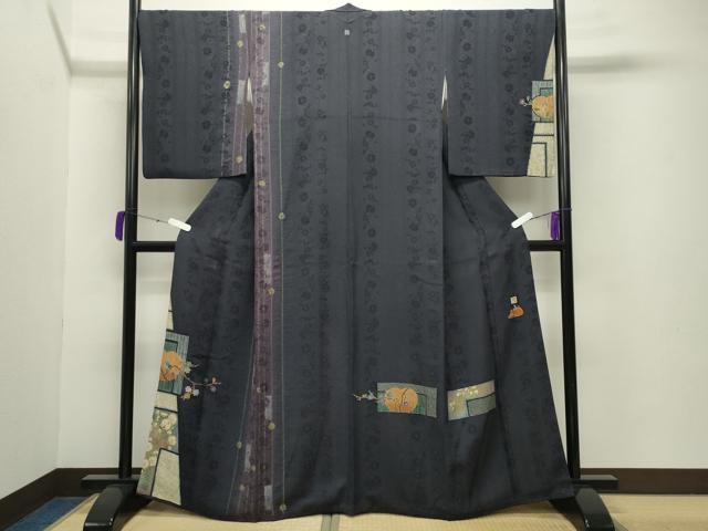平和屋着物●訪問着　作家物　辻が花　絞り　金彩　正絹　逸品　CABA9941gh