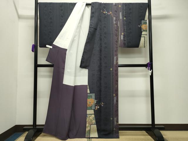 平和屋着物●訪問着　作家物　辻が花　絞り　金彩　正絹　逸品　CABA9941gh_1