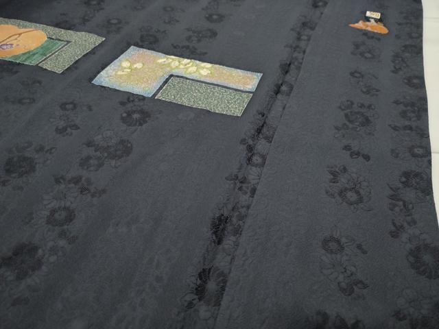 平和屋着物●訪問着　作家物　辻が花　絞り　金彩　正絹　逸品　CABA9941gh_4