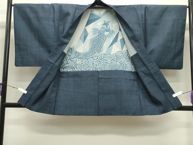 平和屋着物●男性　紬　アンサンブル　100亀甲　鈴乃屋扱い　正絹　逸品　CABB0057gh_7