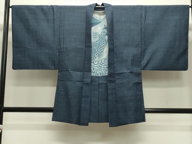 平和屋着物●男性　紬　アンサンブル　100亀甲　鈴乃屋扱い　正絹　逸品　CABB0057gh_5