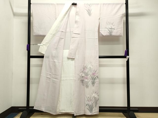 平和屋着物＊夏物 訪問着 絽 手描き 杜若 正絹 逸品 CABB0135ghの通販