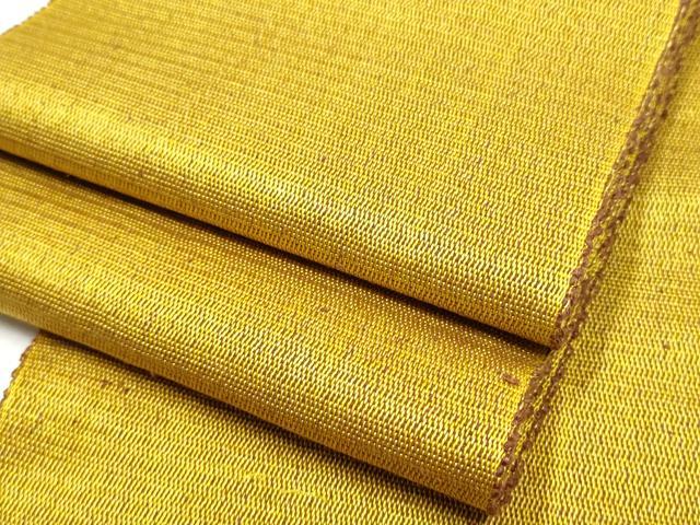 平和屋着物●本場黄八丈　紬　半幅帯　霞文　正絹　逸品　CABB0472hy