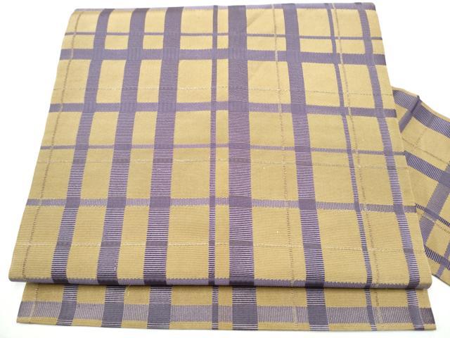 平和屋着物●全通柄　九寸名古屋帯　吉野間道　正絹　逸品　CABB0564hy