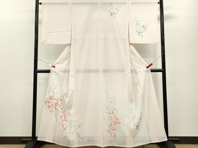 平和屋着物＊夏物　訪問着　絽　萩　暈し染め　さんび謹製　洗える着物　CABB2107ze