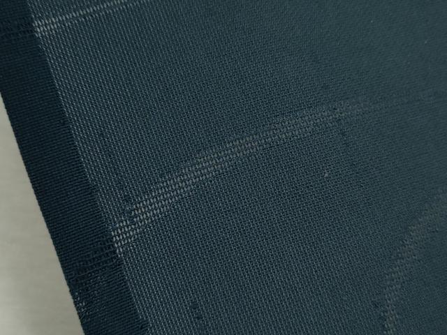 平和屋着物＊夏物　紗紬　色無地　雲取り紋紗　青藍色　正絹　逸品　CABB2181ze_6