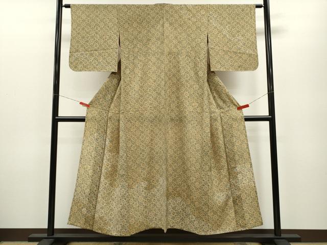 平和屋着物＊夏物　訪問着　絽　草花文　暈し染め　正絹　逸品　CABB2245ze