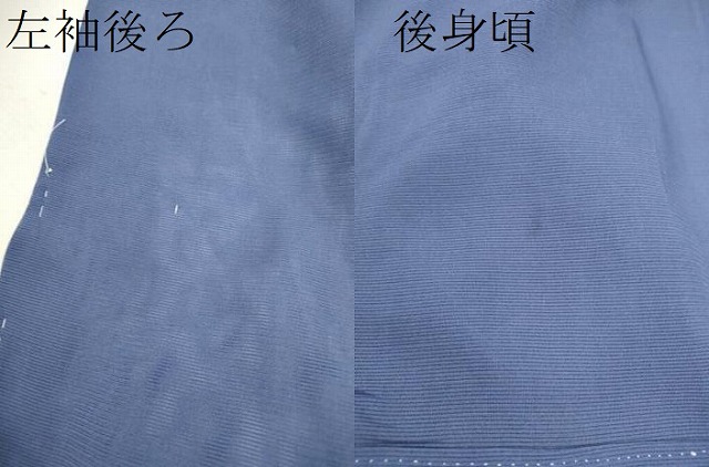 平和屋着物＊夏物　訪問着　絽　手描き　草花文　暈し染め　銀彩　正絹　逸品　未使用　CABB2259ze_7