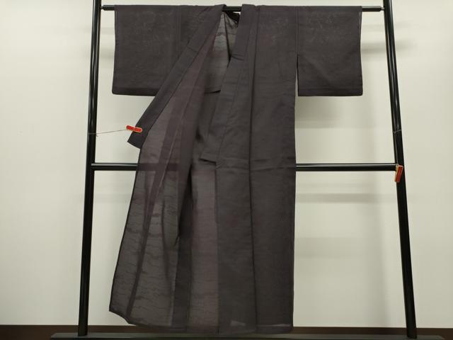平和屋着物＊夏物　小紋　紗　吉祥文　CABB2280ze_2