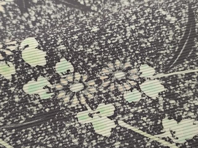 平和屋着物＊夏物　訪問着　絽　枝花文　たたき染め　正絹　逸品　CABB2320ze 平和屋着物＊夏物 訪問着 絽 枝花文 たたき染め 正絹 逸品 CABB2320ze