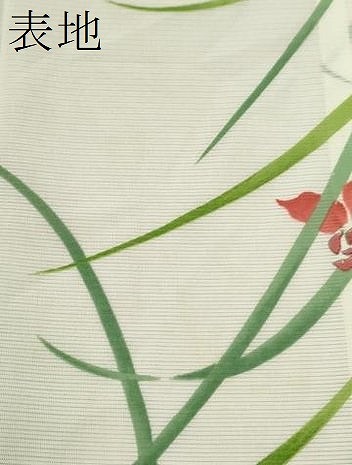 平和屋着物＊夏物　小紋　絽　燕子花　正絹　逸品　CABB2390ze_7