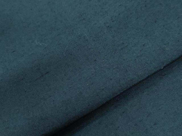 平和屋着物●男性　紬　アンサンブル　色無地　濃紺地　正絹　逸品　CABB4016yc_3