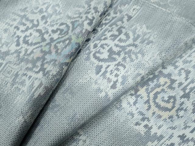 平和屋着物●都喜ヱ門　本場大島紬　白大島　7マルキ　総絣　吉祥文　藤絹織物謹製　正絹　逸品　CABB4040yc
