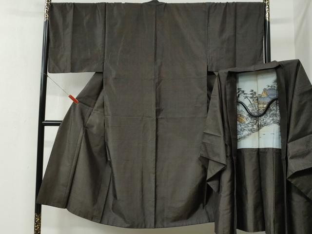 平和屋着物●男性　本場大島紬　アンサンブル　80亀甲　総詰め　キングサイズ　正絹　逸品　CABB4049yc 30,420円