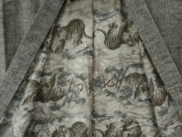 平和屋着物○男性 紬 アンサンブル 霞文 正絹 逸品 CABB4357yc 【公式