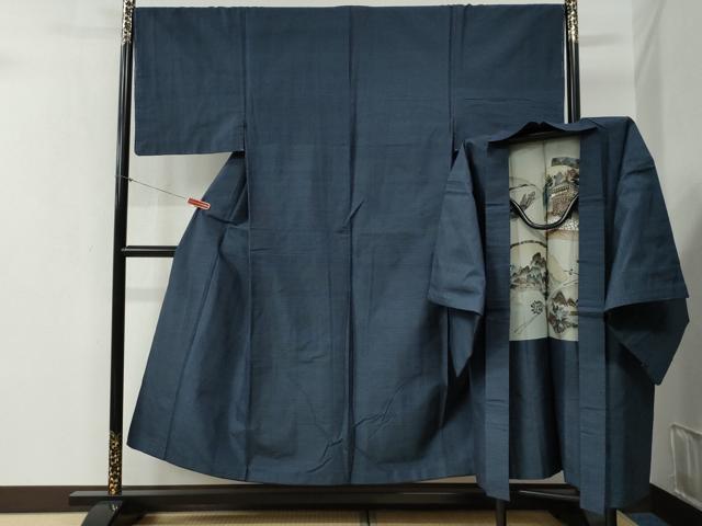 平和屋着物●男性　本場大島紬　アンサンブル　吉祥文　正絹　逸品　未使用　CABB4479yc