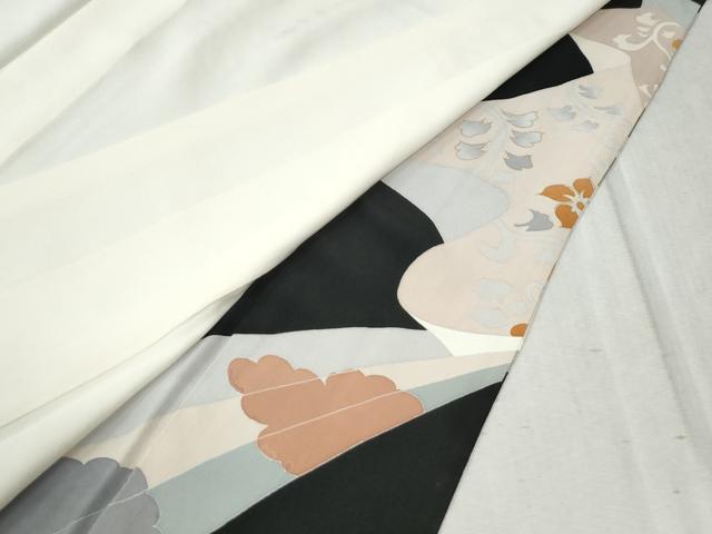 平和屋着物●創業460年・千總　黒留袖　駒刺繍　鬘帯吉祥草花丸文　金彩　大丸扱い　正絹　逸品　CABB4506yc_8
