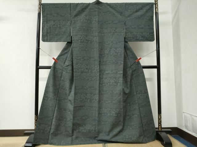 平和屋着物●結城紬　80亀甲　横段吉祥文　正絹　逸品　未使用　CABB4549yc 平和屋着物○結城紬 80亀甲 横段吉祥文 正絹 逸品 未使用 CABB4549ycの