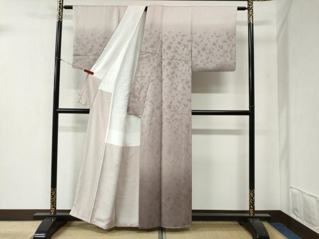 平和屋着物●染織作家　生沼忠　色留訪問着　宝尽くし地紋　暈し染め　正絹　逸品　CABB4602yc 平和屋着物○染織作家 生沼忠 色留訪問着 宝尽くし地紋 暈し染め 正絹