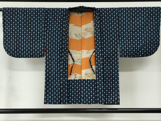 平和屋着物●久留米絣　アンサンブル　吉祥文　綿　逸品　CABB4691yc_5