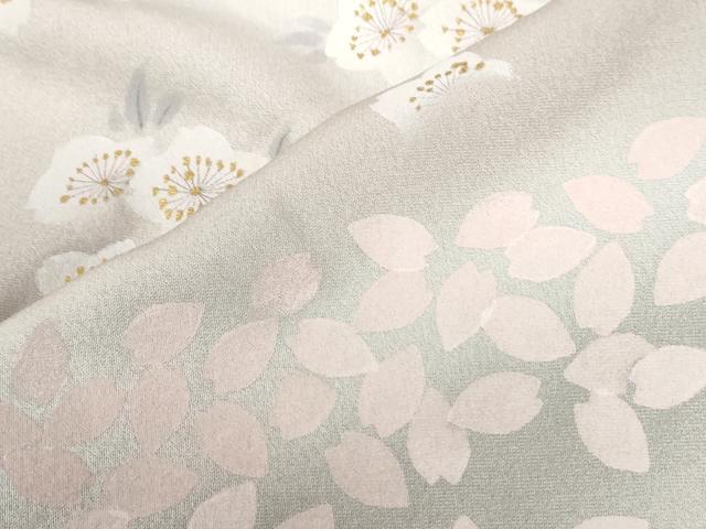 平和屋着物●訪問着　作家物　桜　暈し染め　金彩　正絹　逸品　CABB4738yc_5