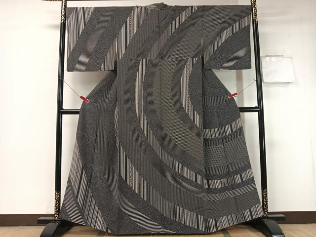 平和屋着物●江戸小紋　訪問着　道長寄せ小紋柄　松坂屋扱い　正絹　逸品　CABB4825vp