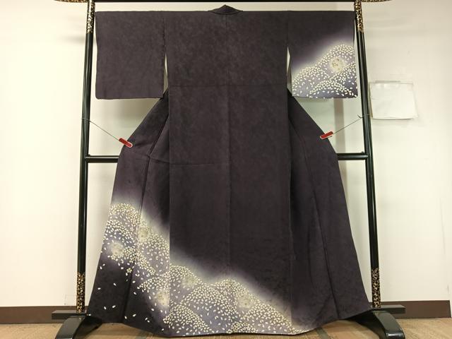 平和屋着物●訪問着　雪輪舞桜　暈し染め　金彩　正絹　逸品　CABB4827vp