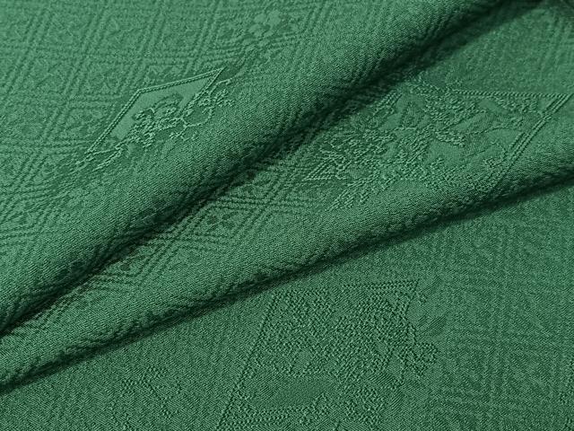 平和屋着物●上質な色無地　菱花地紋　鉄色　正絹　逸品　CABB4845vp