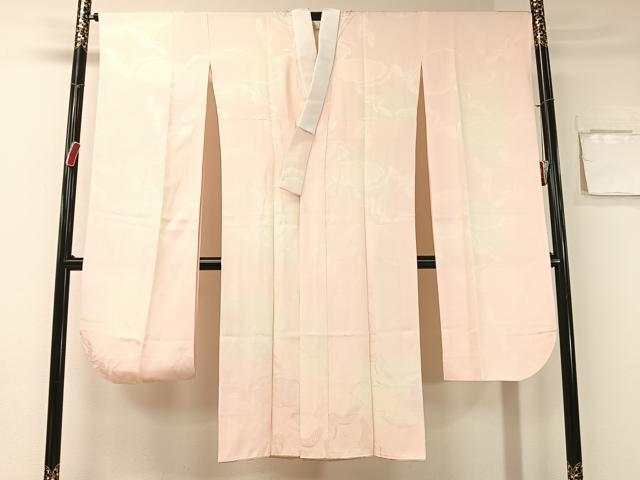 平和屋着物●振袖用長襦袢　袷　雲取り飛鶴地紋　暈し染め　正絹　逸品　CABB4866vp
