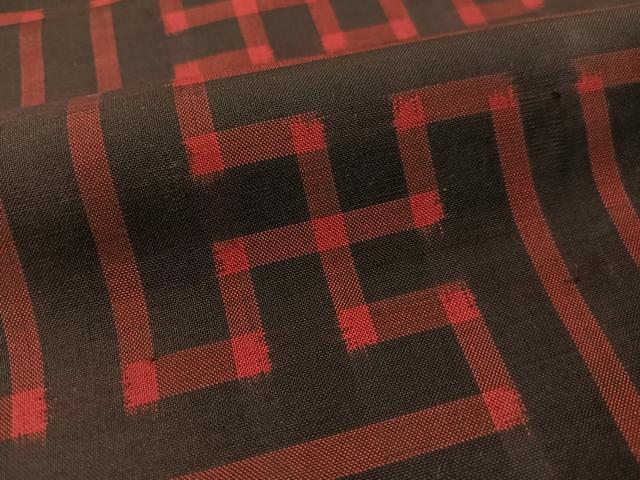 平和屋着物●本場大島紬　アンサンブル　龍郷絣　秋名バラ　正絹　逸品　CABB5029vp_5
