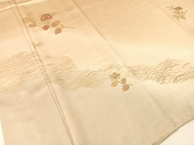 平和屋着物●訪問着　竹屋町刺繍　更紗花蝶文　暈し染め　金彩　正絹　逸品　CABB5058vp_2
