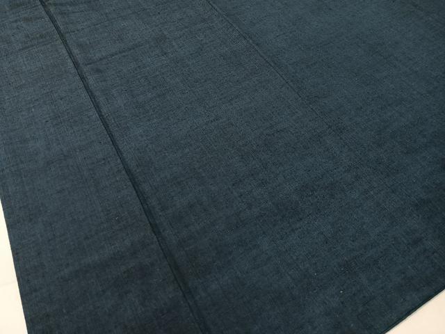 平和屋着物○男性 紬 アンサンブル 長襦袢セット 留紺色 正絹 逸品