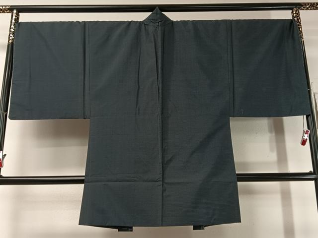 平和屋着物●男性　本場大島紬　アンサンブル　長襦袢セット　80亀甲　総詰め　キングサイズ　正絹　逸品　未使用　CABB5075vp_8